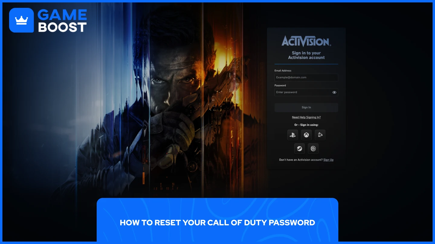 une image de l’écran de connexion de Call of Duty