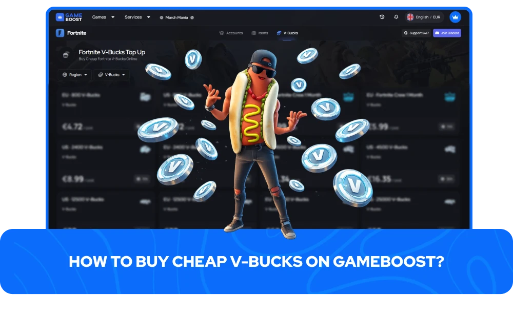 Cómo Comprar V-Bucks Baratos en GameBoost