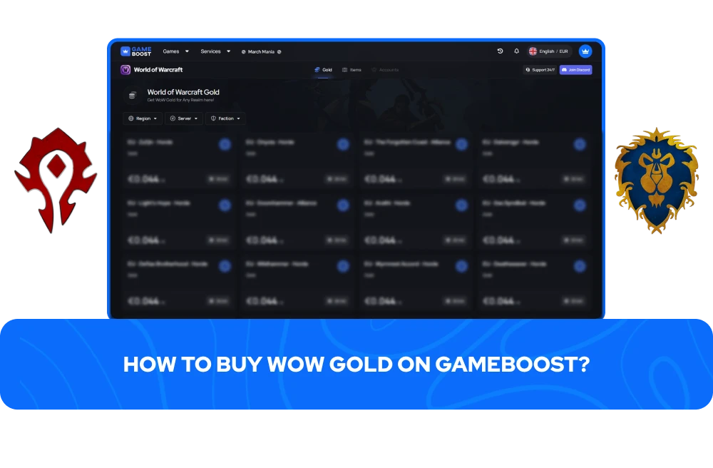 Como Comprar Ouro em WoW no GameBoost