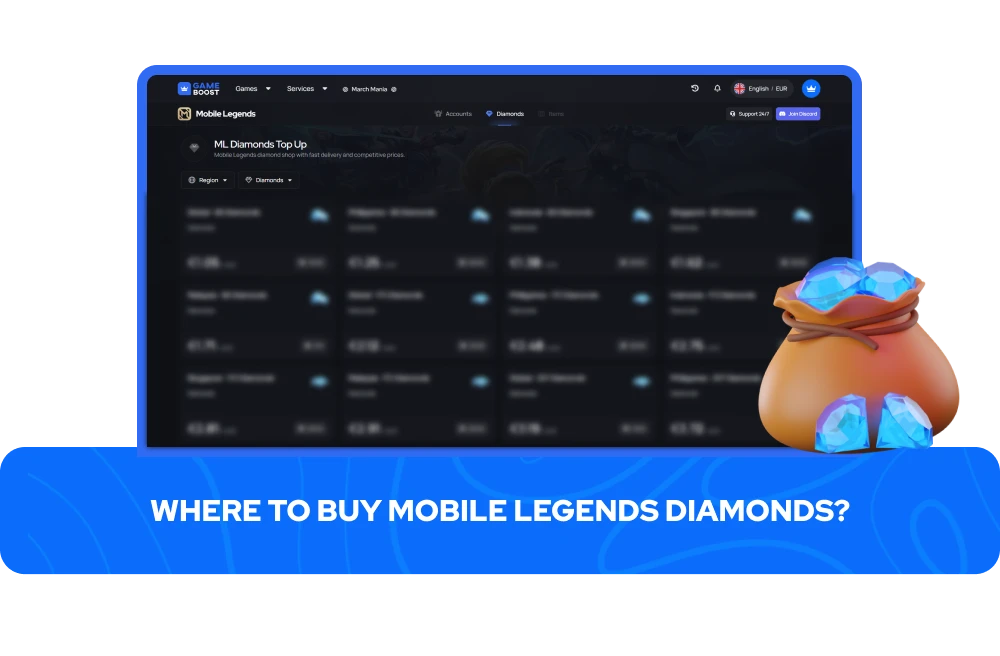 ¿Dónde comprar diamantes de Mobile Legends?