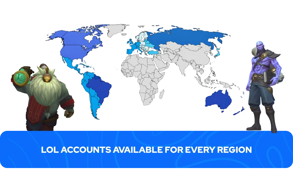 Cuentas de LoL Disponibles para Cada Región