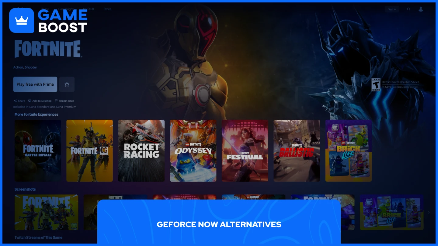 亚马逊 Luna 上的 Fortnite 图片