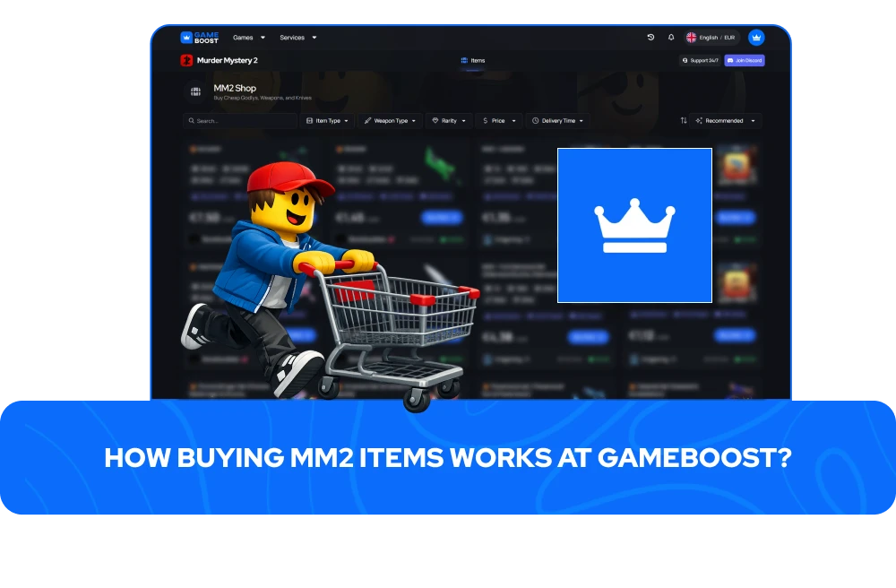 Cómo funciona la compra de ítems de MM2 en GameBoost
