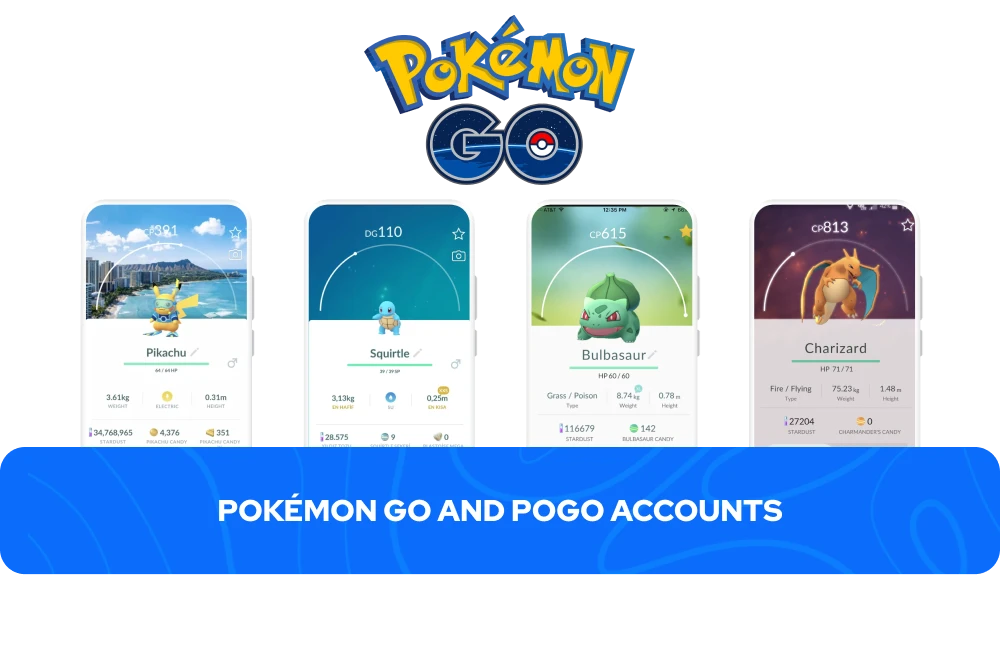Contas de Pok&eacute;mon GO e POGO