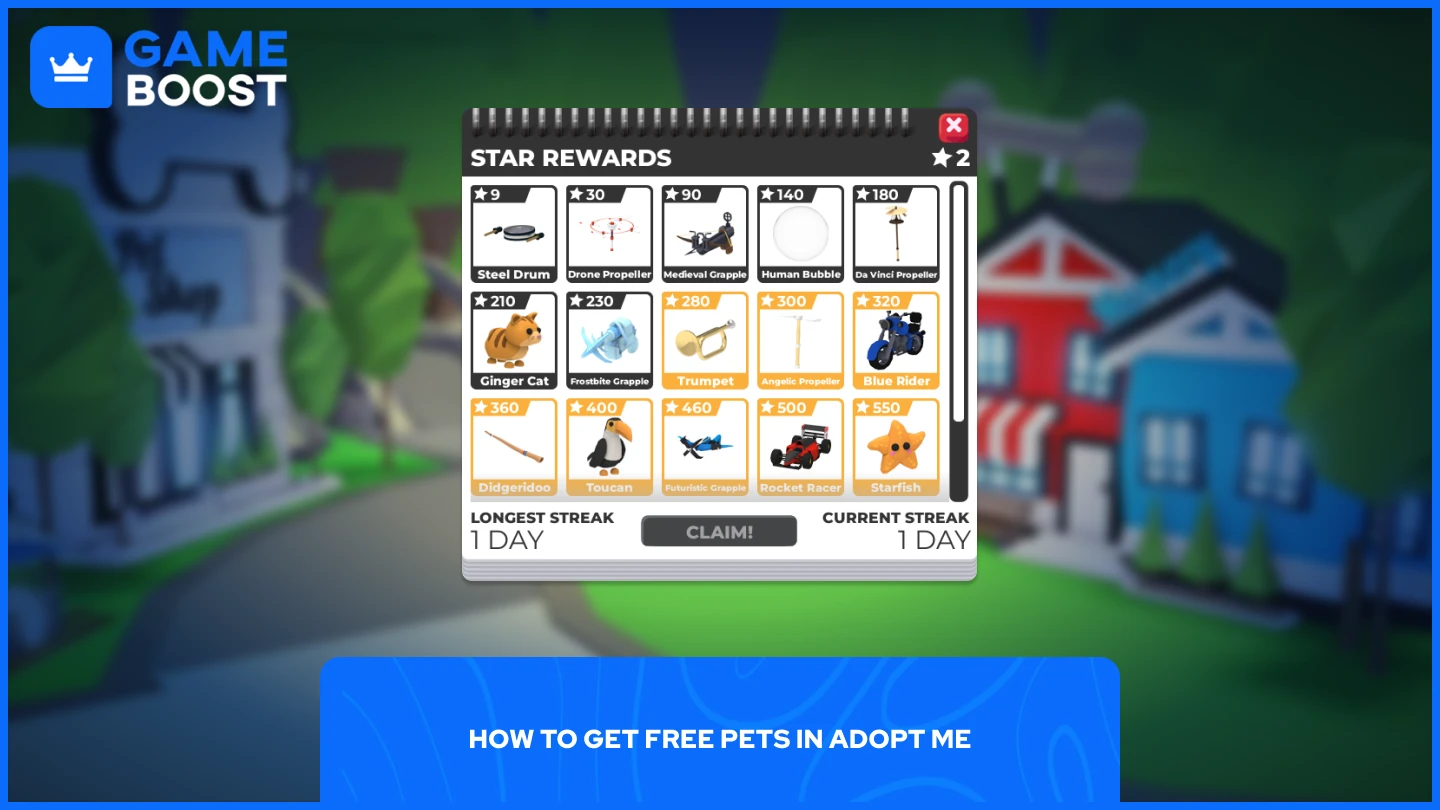 slika nagrada zvijezda u Adopt Me