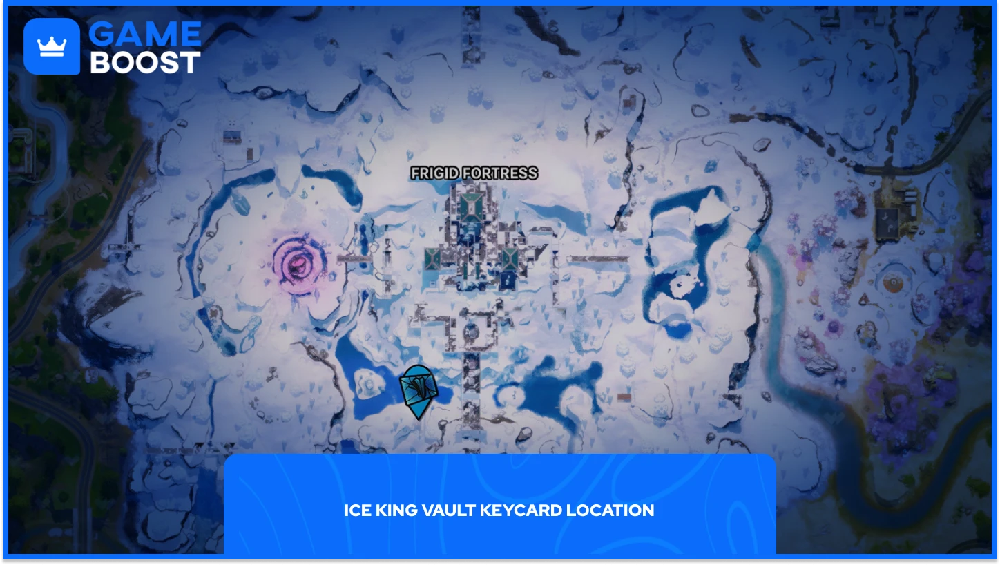堡垒之夜 冰冻要塞 地图钥匙卡位置