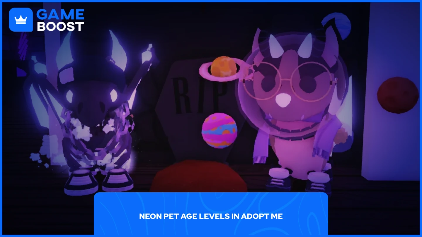 gambar dua hewan peliharaan neon di adopt me