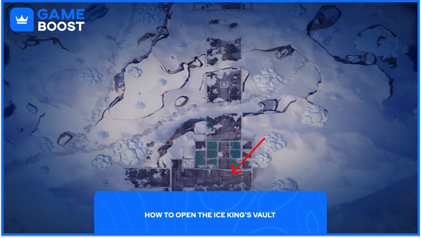 堡垒之夜冰皇宝库位置靠近桥梁