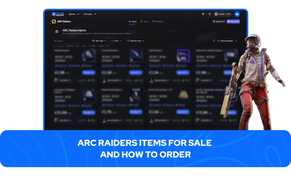 Objetos de ARC Raiders en Venta y Cómo Ordenar
