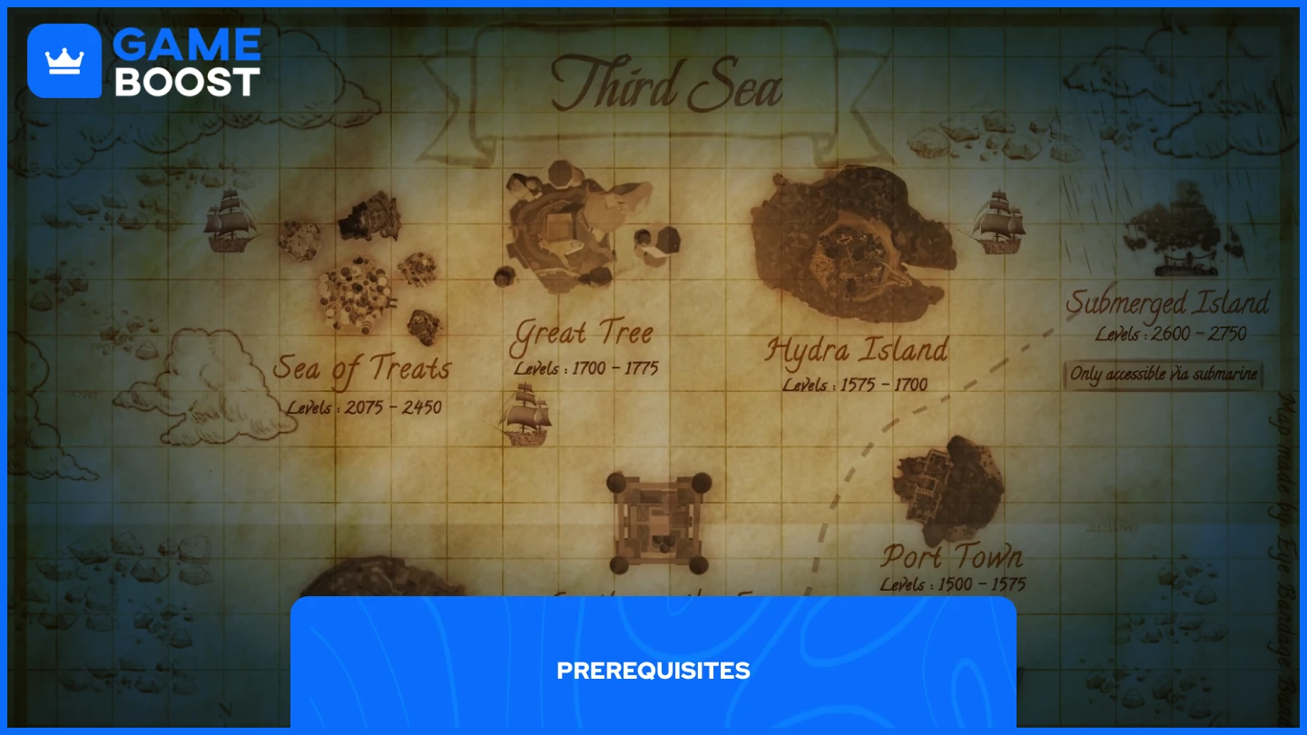 un’immagine della mappa del terzo mare