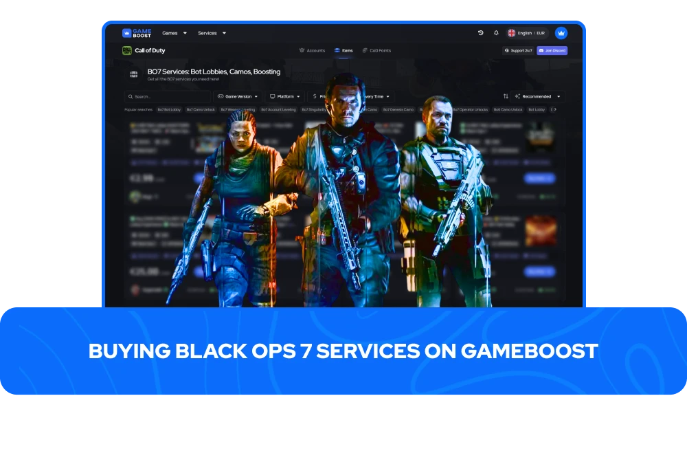 Comprar servicios de Black Ops 7 en GameBoost