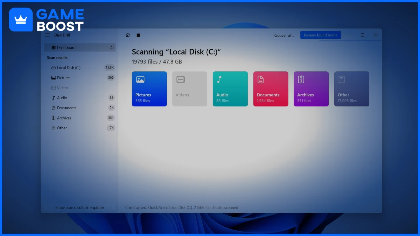a picture of the scanning process