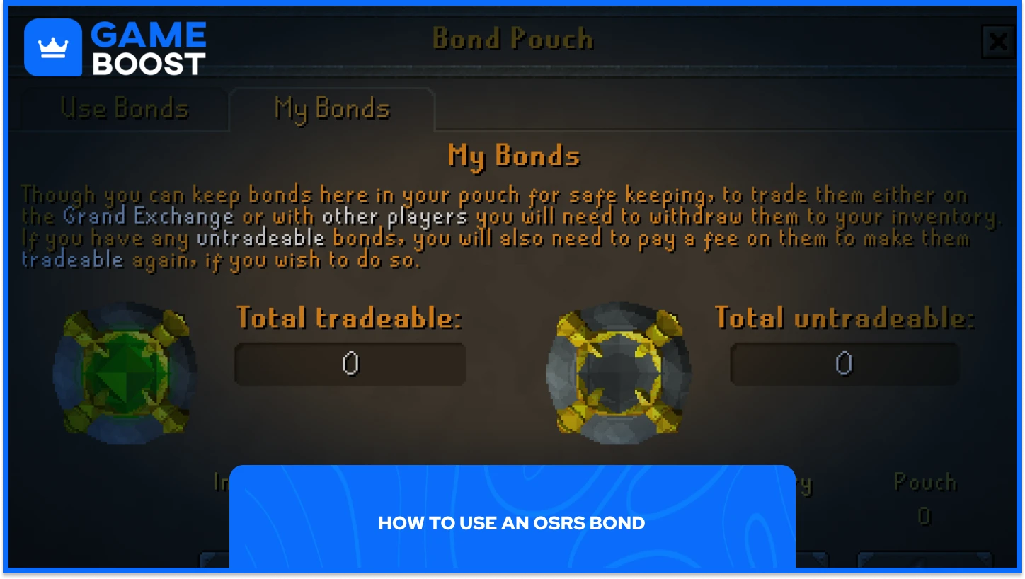 Bolsa de Bonds en OSRS