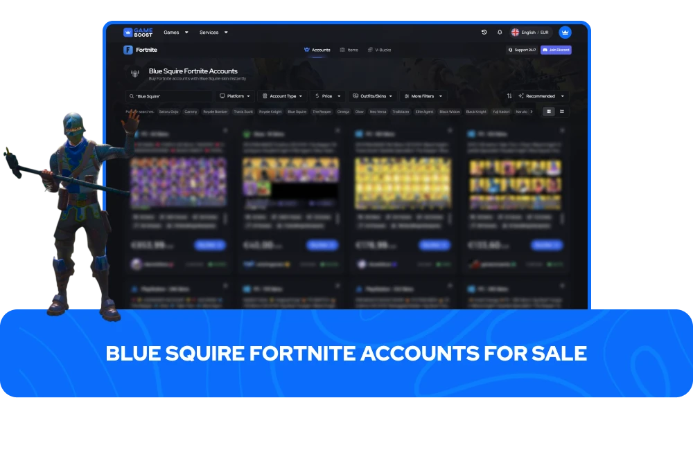 Blue Squire Fortnite Accounts For Sale