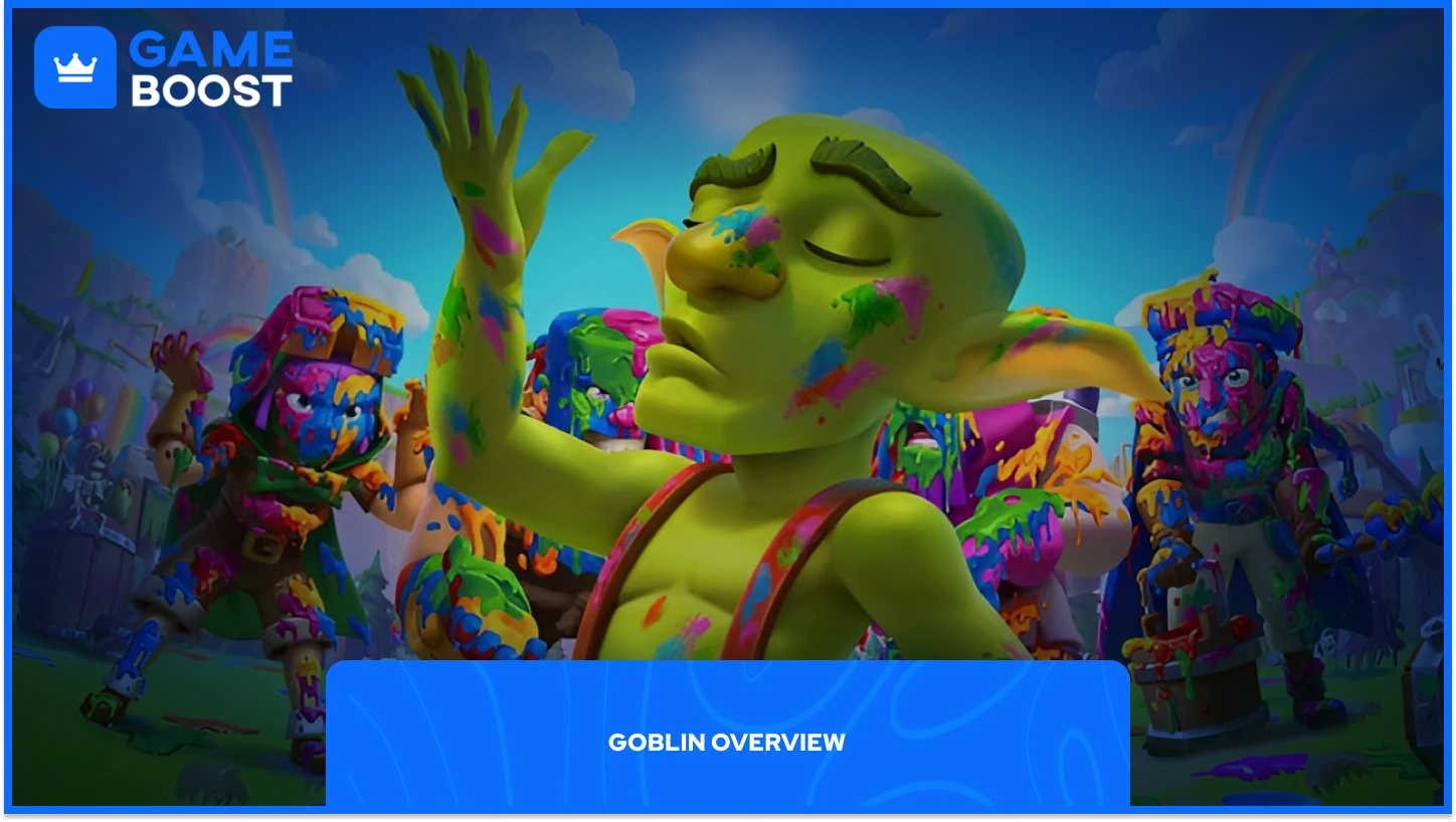 Гоблин CoC, гордо стоящий перед толпой