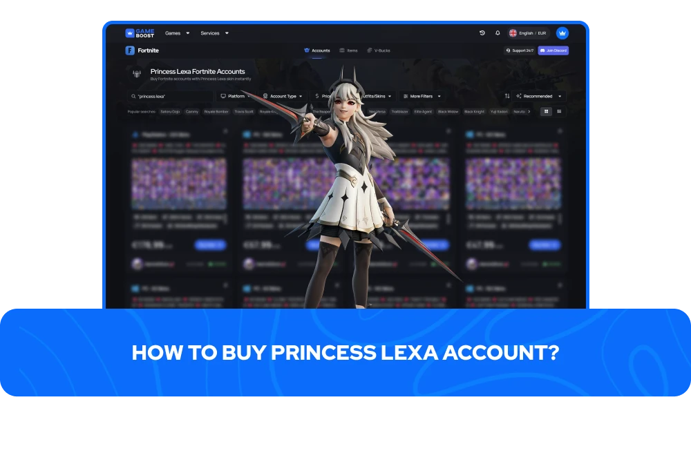 How to Buy Princess Lexa Account