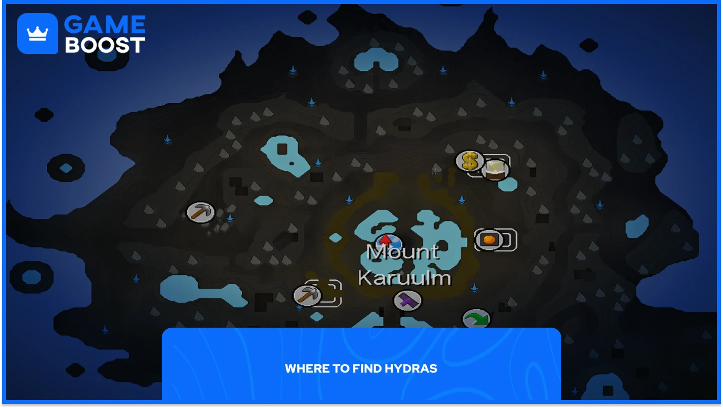 Ubicación de la montura Karuulm en OSRS