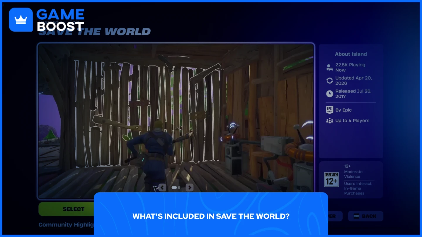 a picture of save the world game mode