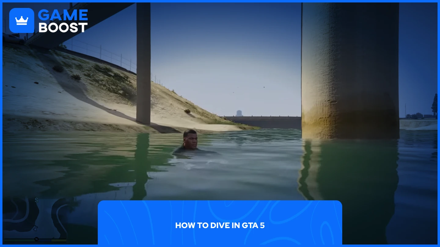 GTA 5中弗兰克林在水中的图片