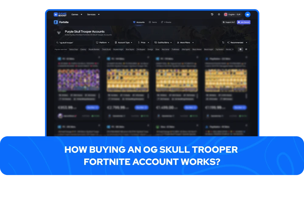 How Buying an OG Skull Trooper Fortnite Account Works