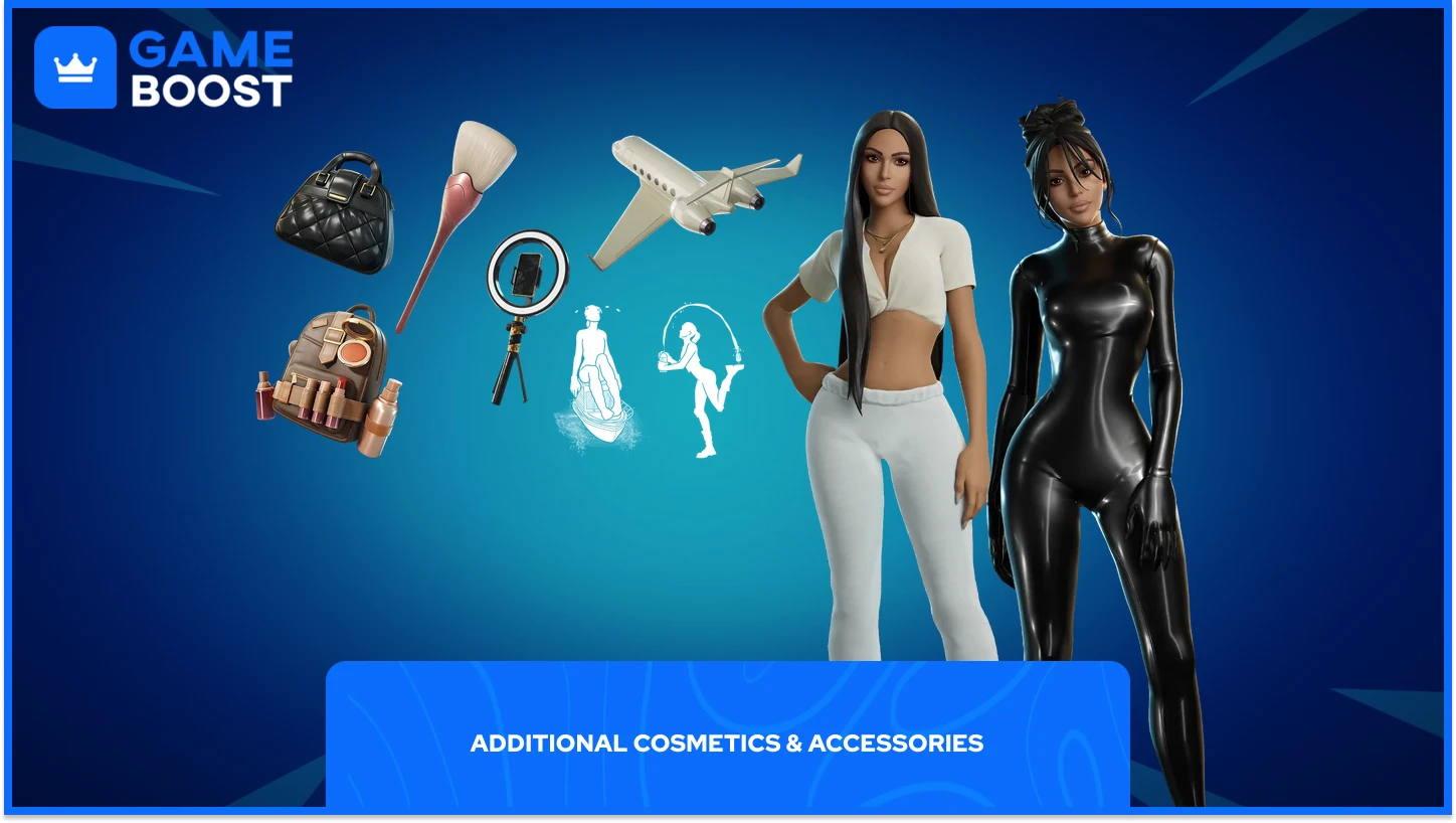 Fortnite Kim Kardashian Bundle skins and additional cosmetics