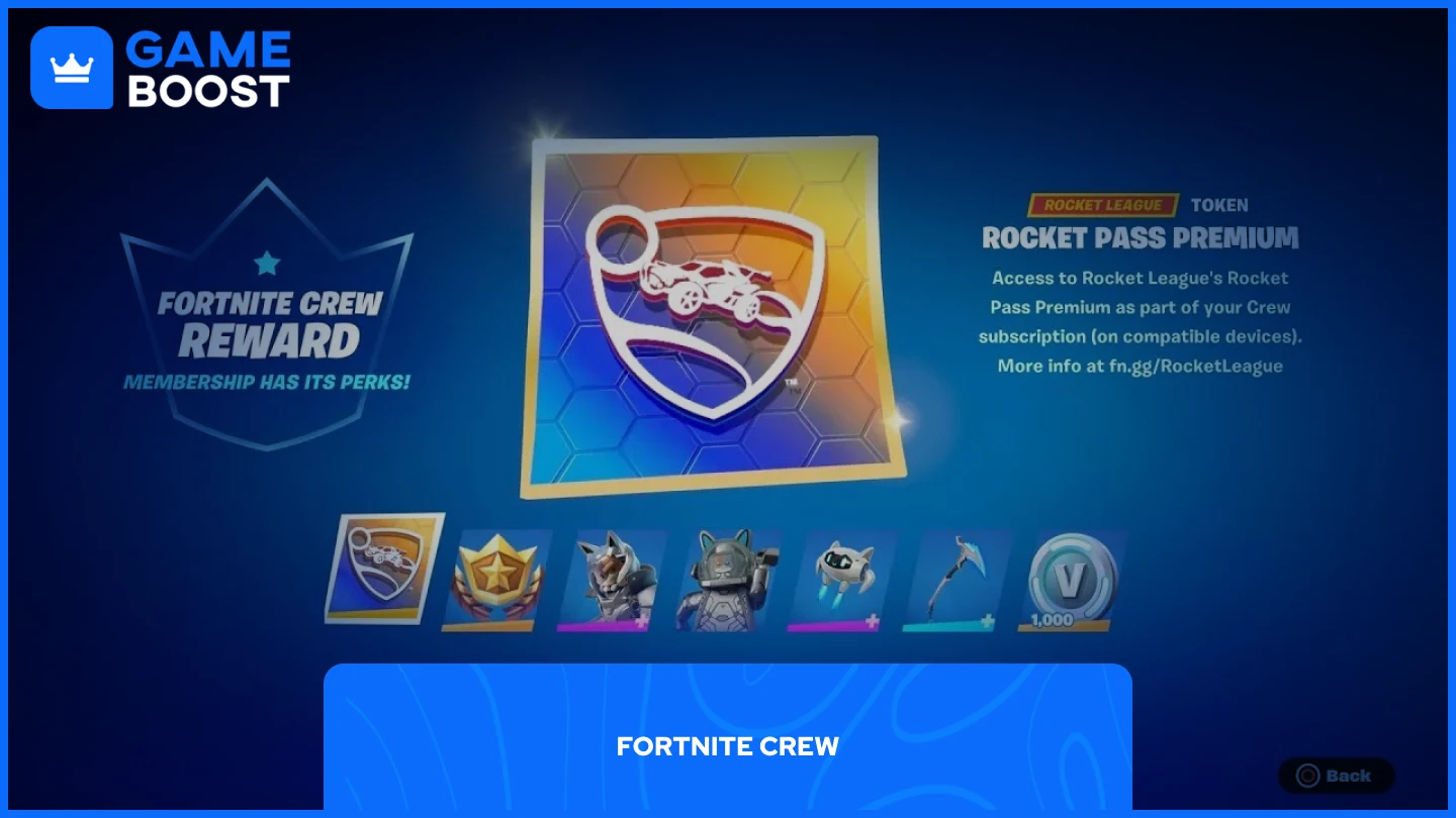 снимка на наградата Fortnite Crew