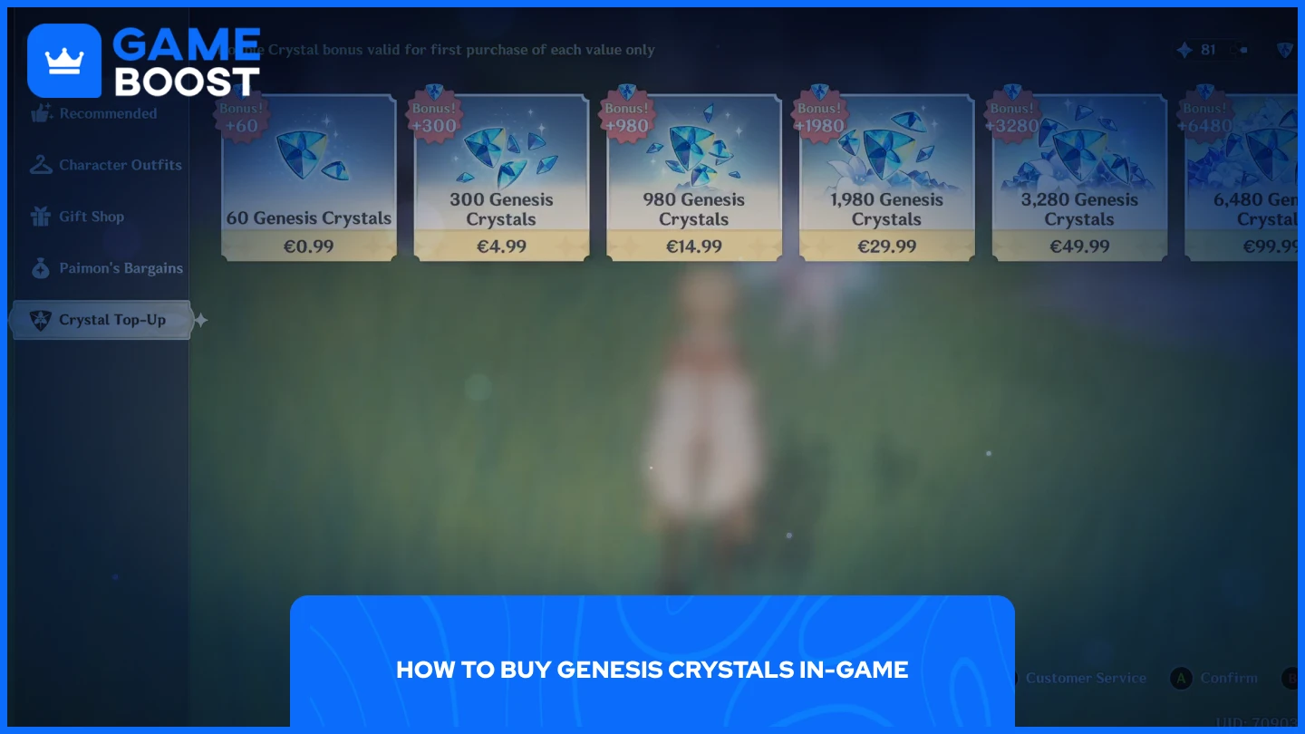 a picture of genesis crystals in-game top up