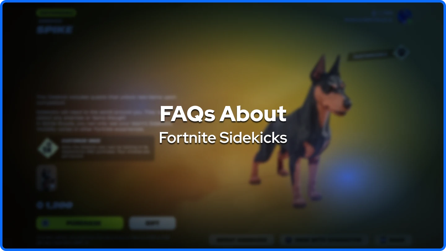 FAQs About Fortnite Sidekicks