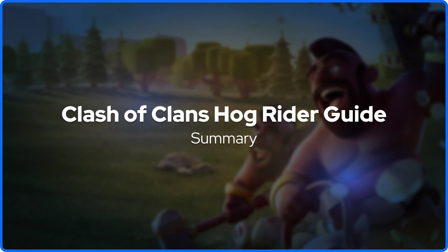 Clash of Clans Hog Rider war cry