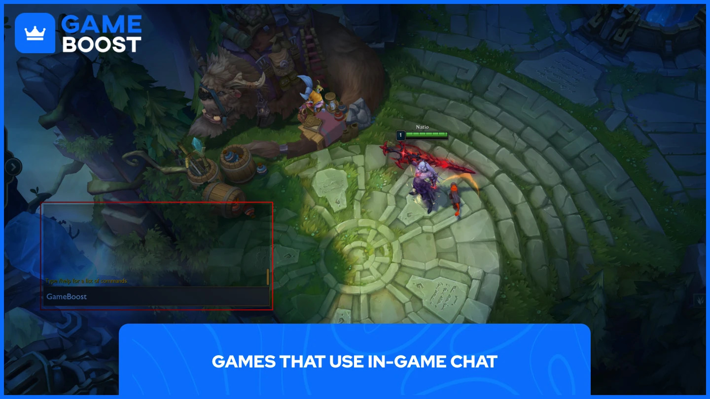 a picture of an in-game chat window in league of legends