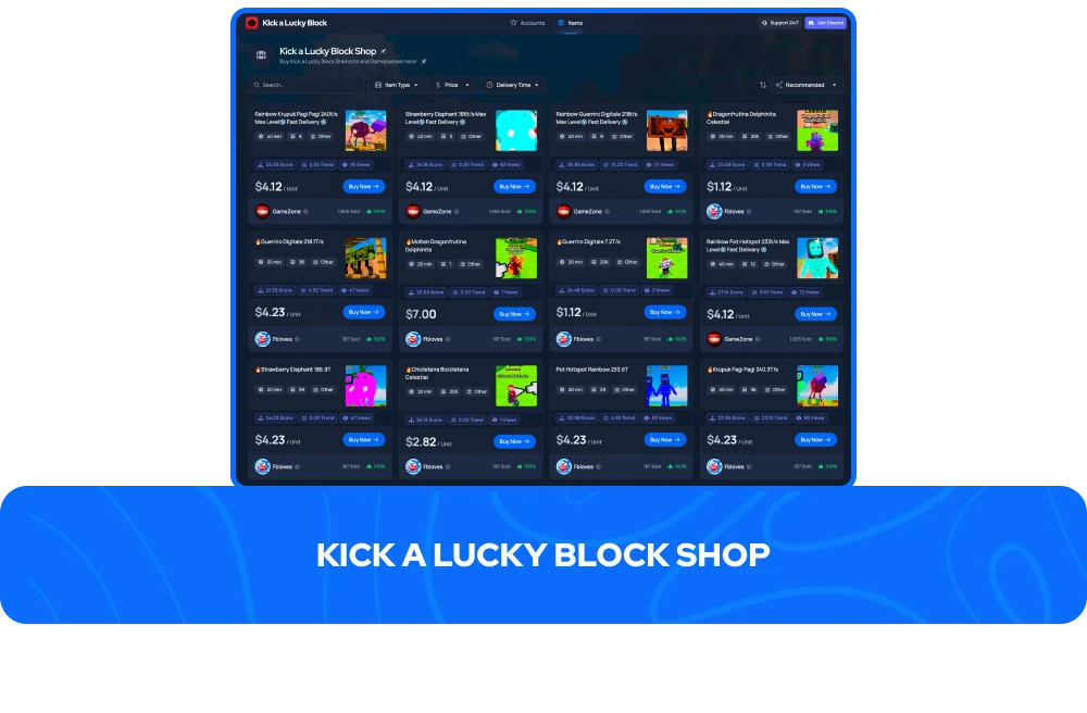 Bir Lucky Block Mağazası Vur