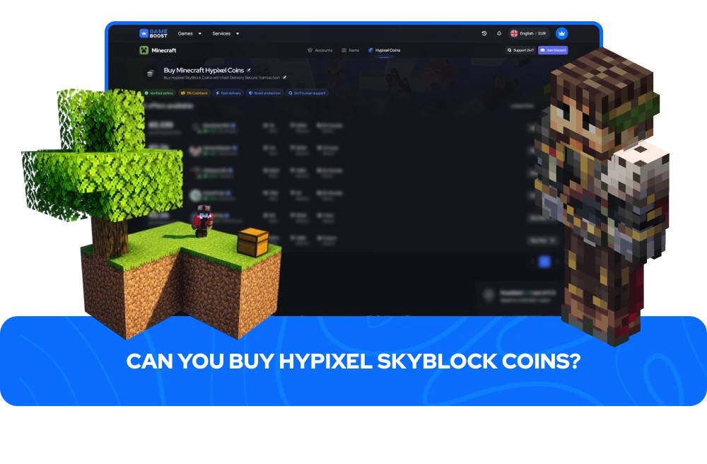 Монеты Hypixel Skyblock на продажу
