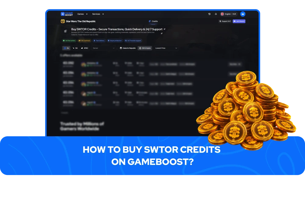 SWTOR Credits myynnissä