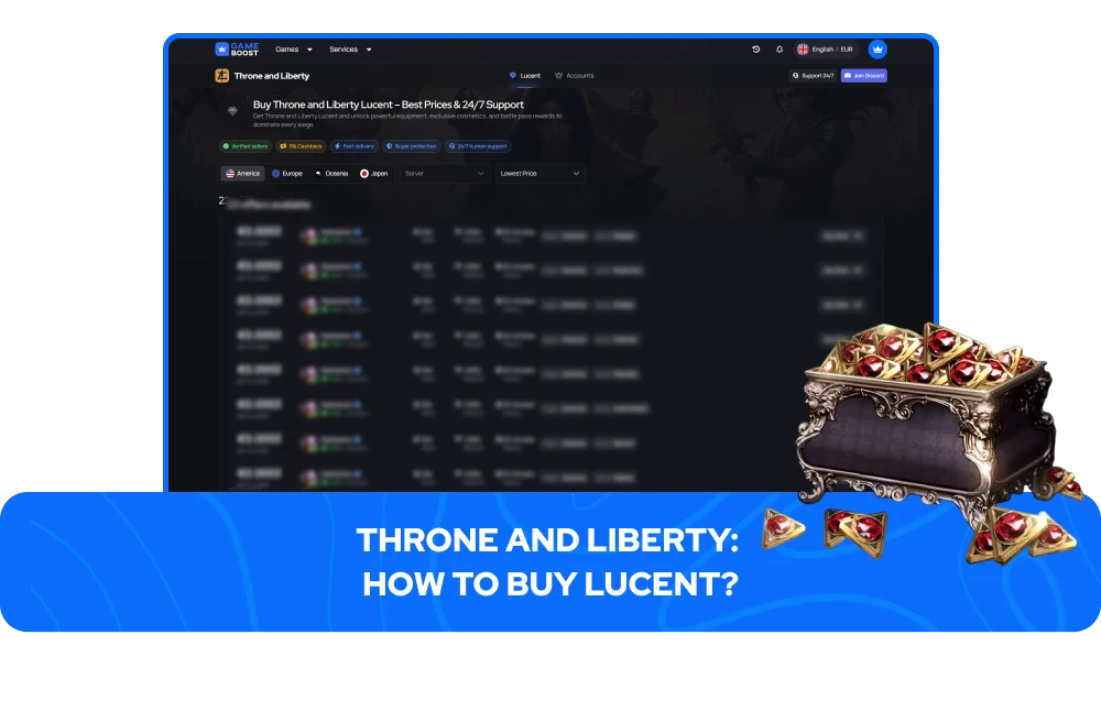Kuinka ostaa Lucent Throne ja Liberty