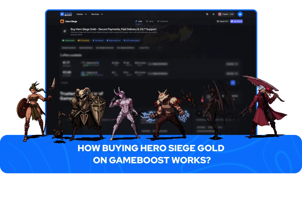 Hero Siege Золото на продажу