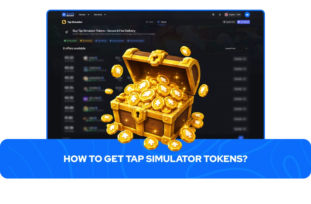 Tokeny Tap Simulator na sprzedaż