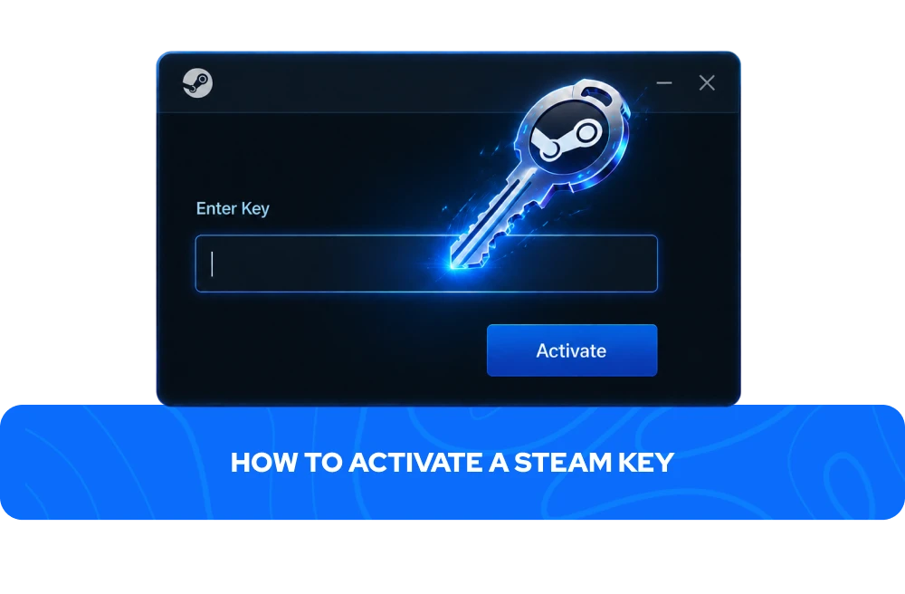 Steamキーのアクティベート方法