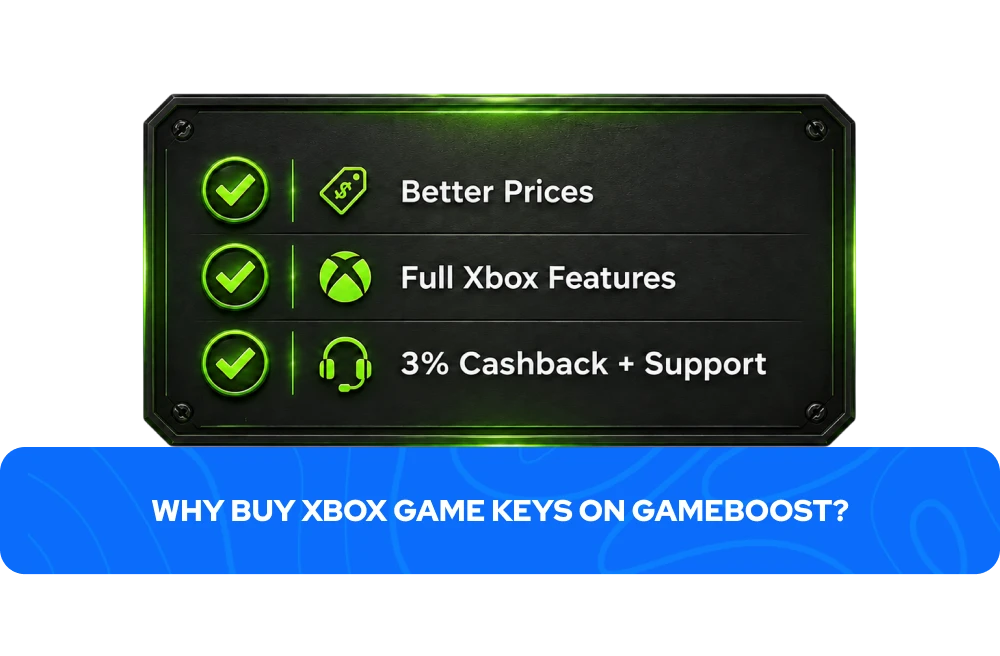 GameBoost で Xbox ゲームキーを購入する理由