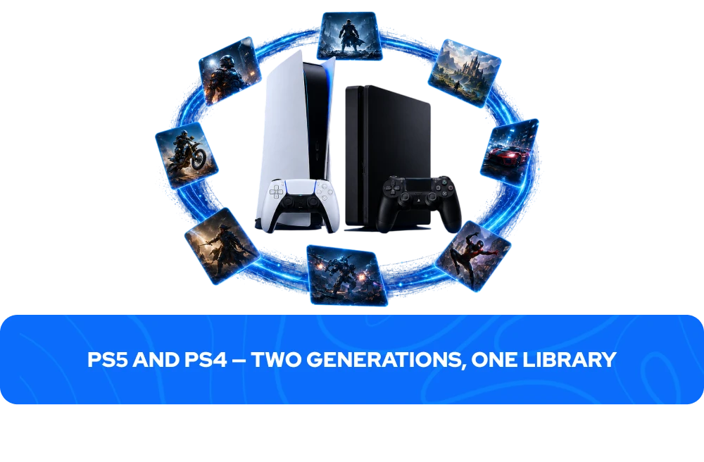 ps5 og ps4 to generasjoner, ett bibliotek