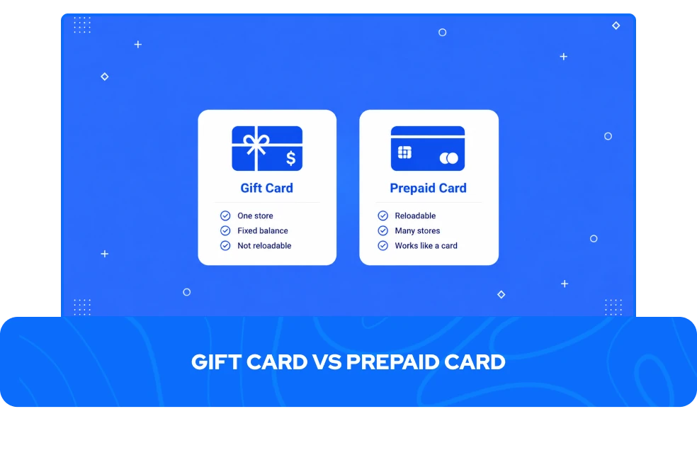 Gift Card vs Prepaid Card