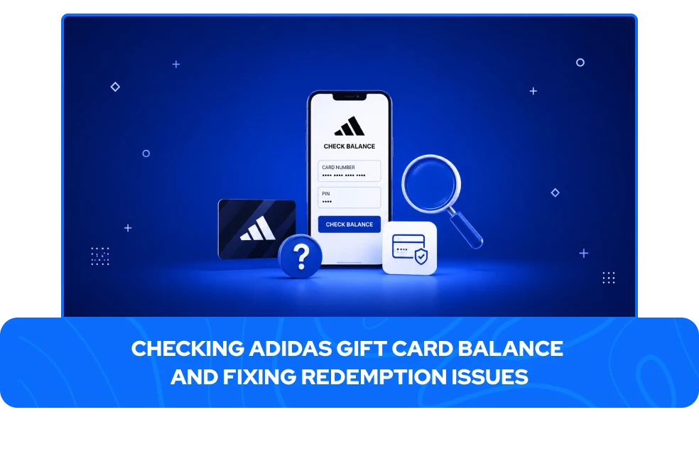Kontrola zůstatku d&aacute;rkov&eacute; karty Adidas