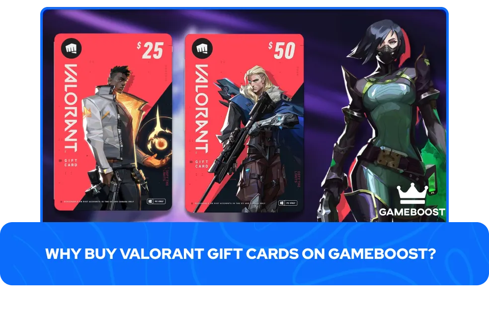 Buy Valorant Gift Cards on GameBoost