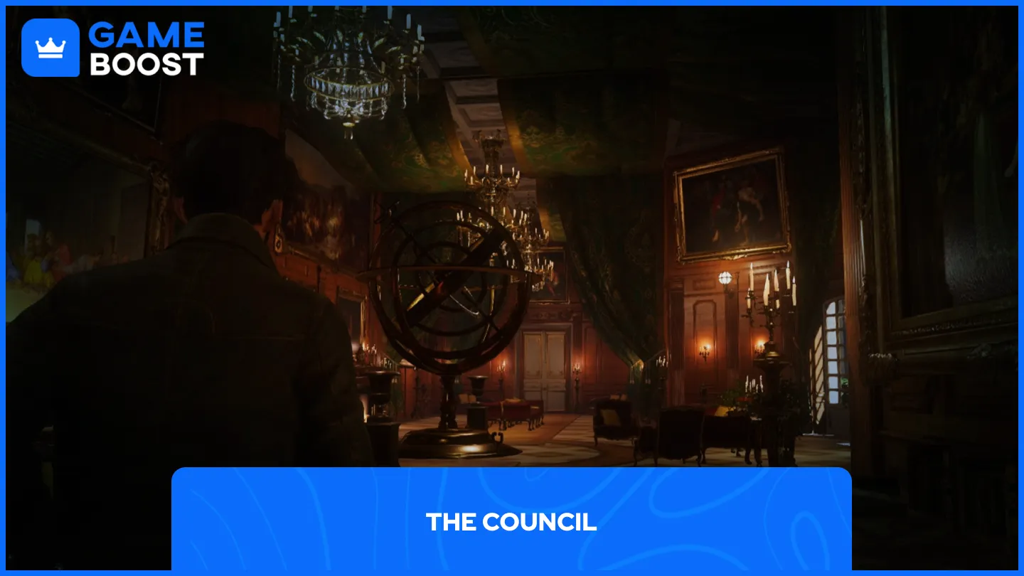 tangkapan layar gameplay The Council