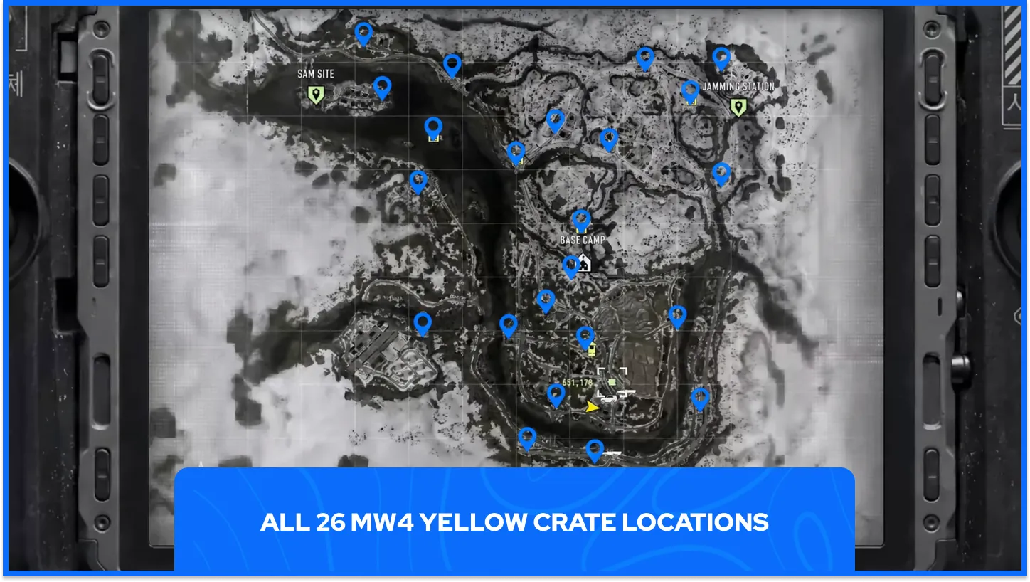 All 26 MW4 Yellow Crate Locations On Map