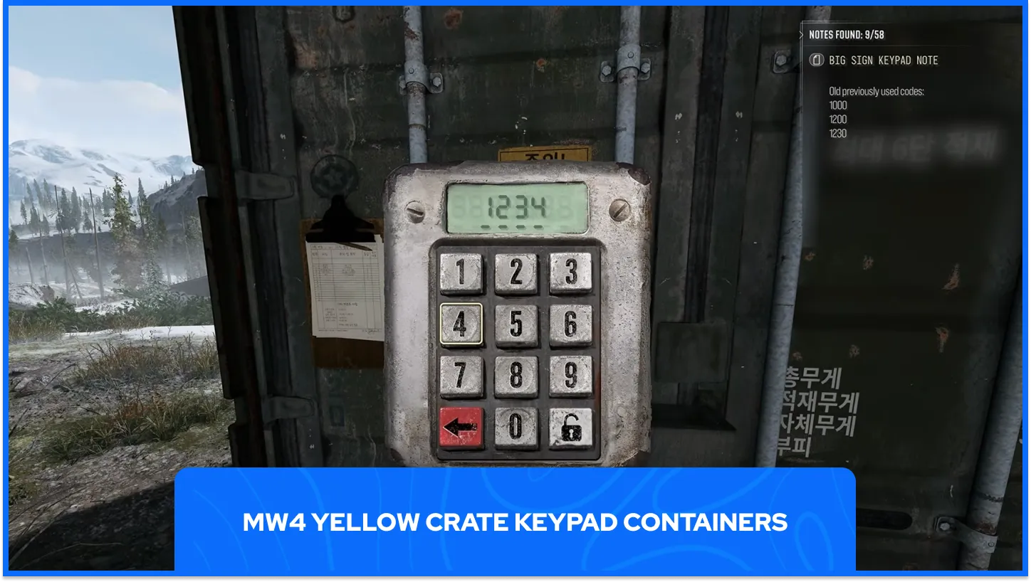 MW4 Keypad Containers
