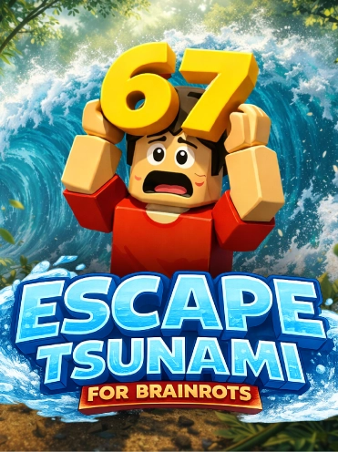 Escape Tsunami For Brainrots Art