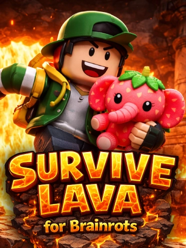 Survive Lava for Brainrots Art