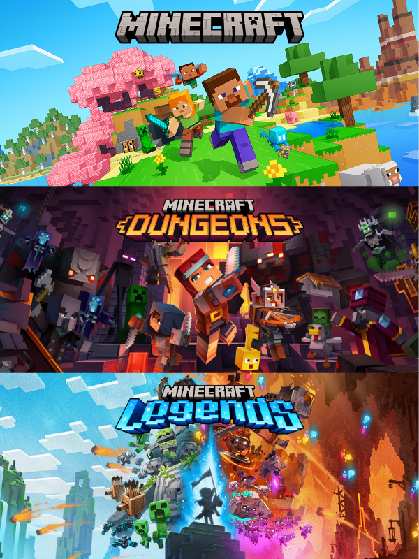 Minecraft Triple Bundle (PC) - Microsoft Store Key - GLOBAL