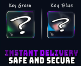 15x Random Green key + 15x Random Blue key