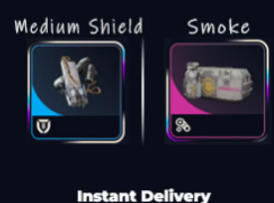 10x Tactical Mk3 Smoke + 10x Medium Shield